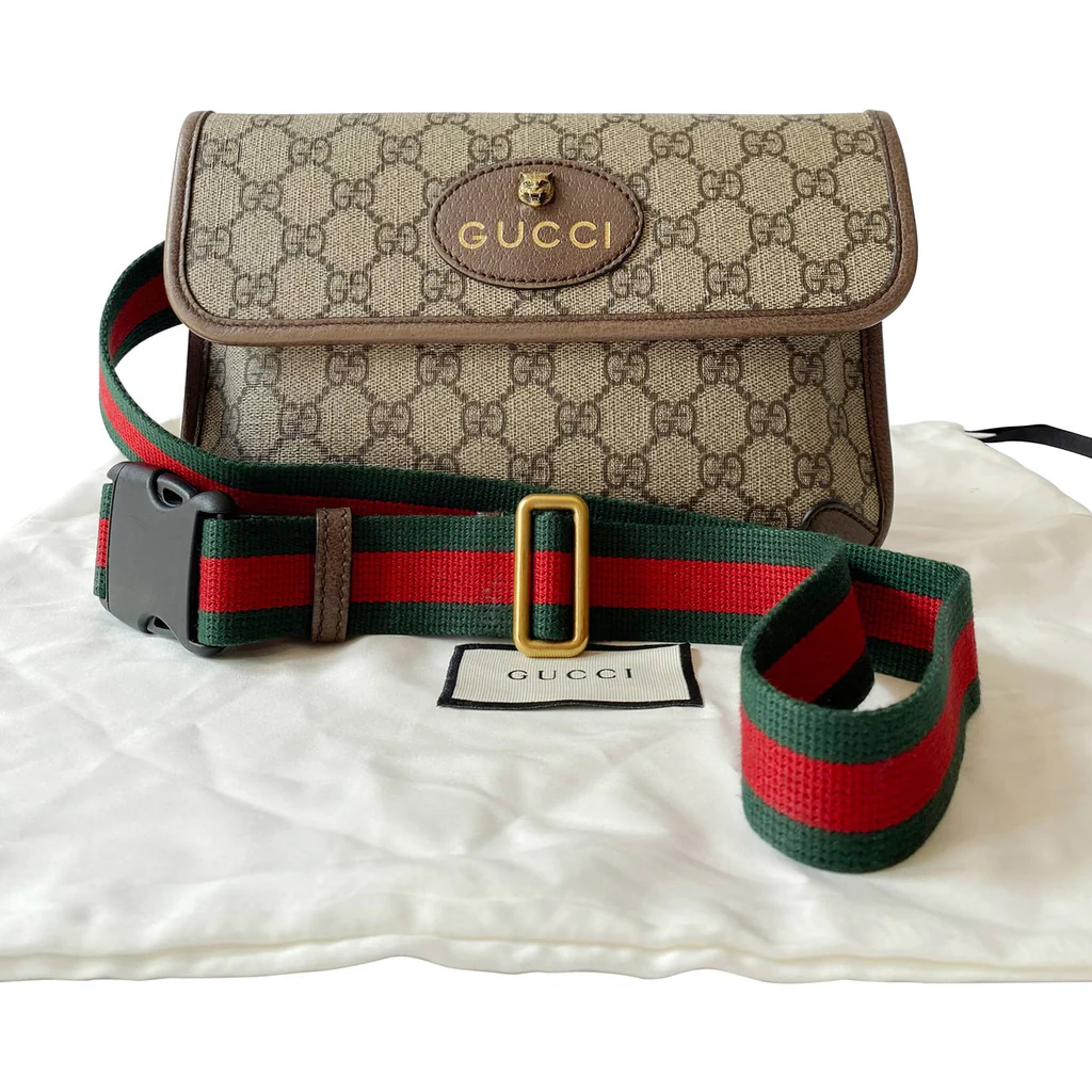 Gucci Feline Neo Vintage GG Supreme Belt Bag