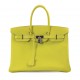 Hermès Candy Birkin 35 Epsom Lime Gris Perle