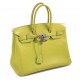 Hermès Candy Birkin 35 Epsom Lime Gris Perle