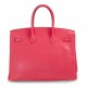 Hermès Birkin 35 Bougainvillier Clemence Leather