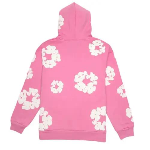 Denim Tears Cotton Wreath Hoodie Pink