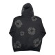 Tonal Wreath Hooded Sweatshirt Black