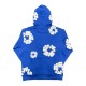 The Cotton Wreath Hooded Sweatshirt Royal Blue