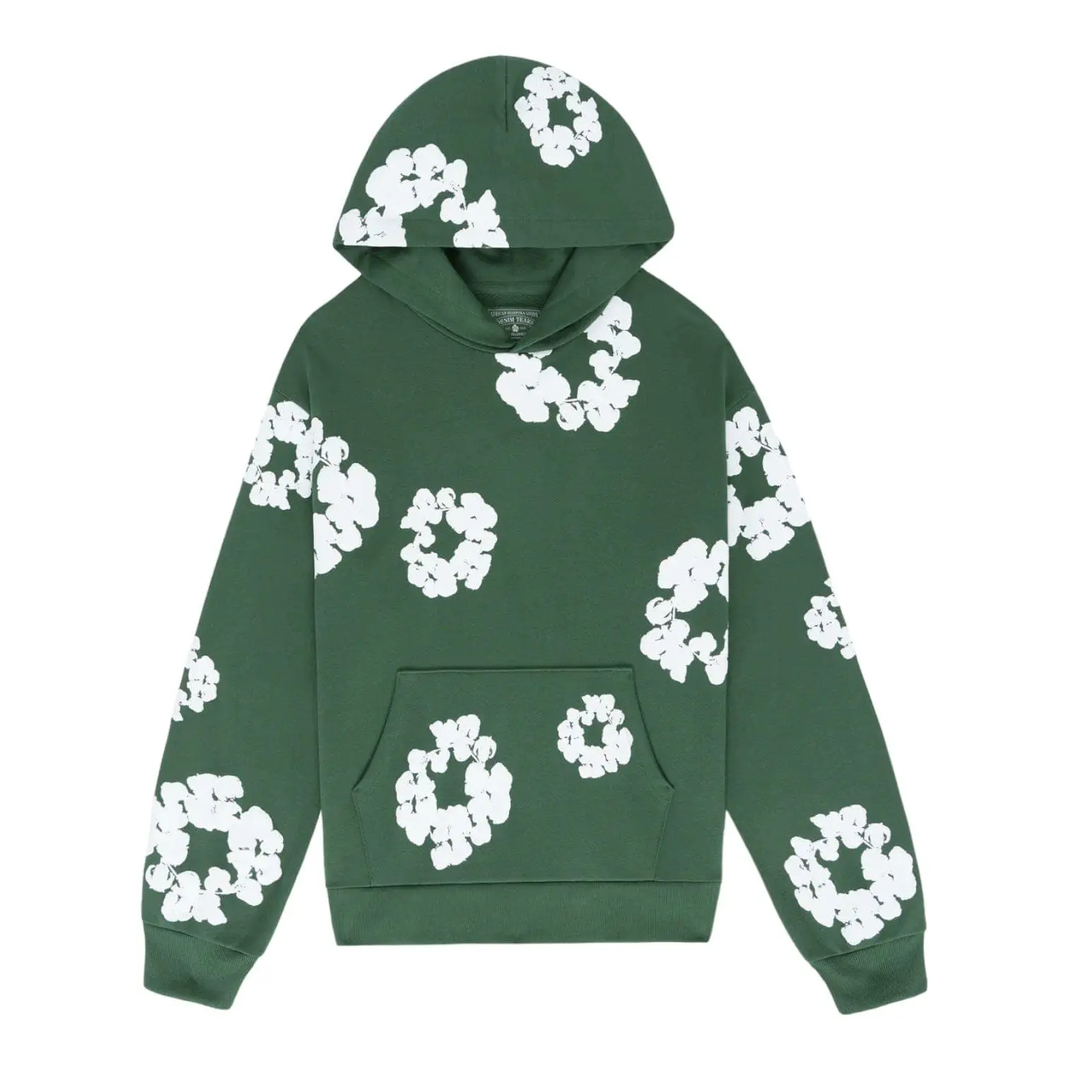 The Cotton Wreath Hooded Sweatshirt Green