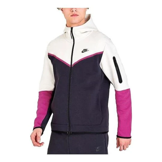 Nike Sportswear Tech Fleece Full Zip Up Hoodie 'Cave Purple Active Pink'