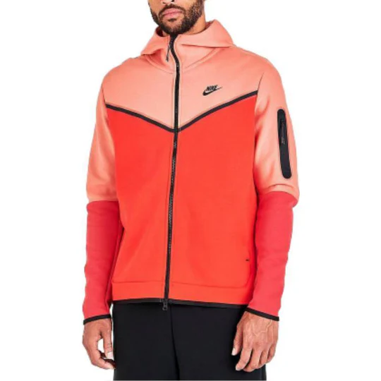 Nike Sportswear Tech Fleece Full-Zip Hoodie 'Madder Root Habanero Red'