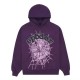 Crystal Websuit Hooded Sweatshirt Purple