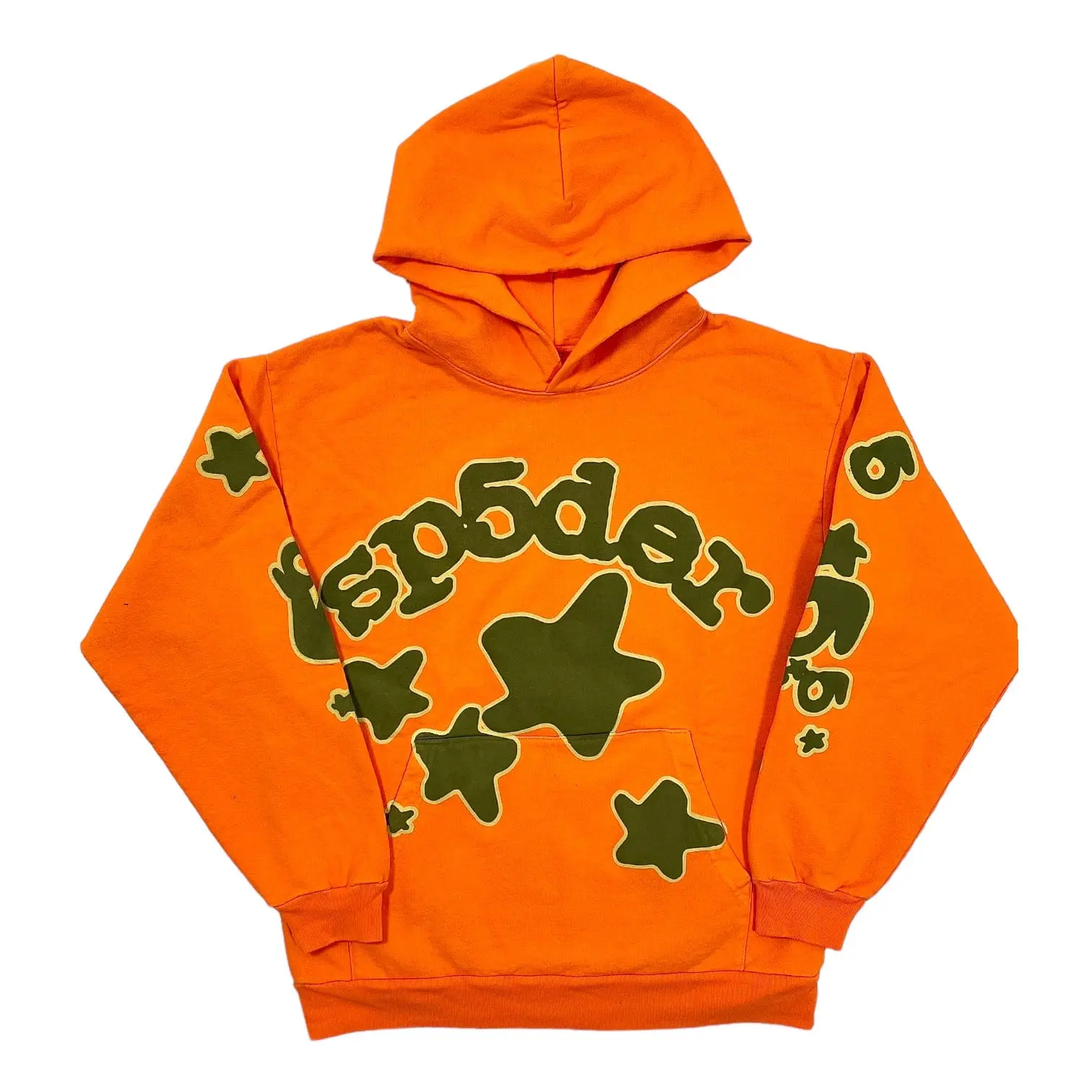 Beluga Hooded Sweatshirt Orange Olive