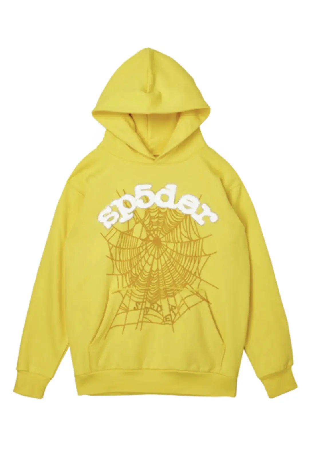 Sp5der Yellow Studded Websuit Hoodie